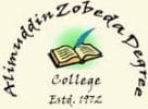 Alimuddin Zobeda College logo